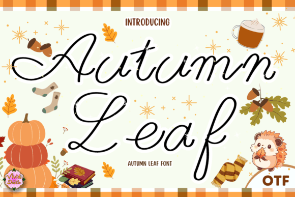 Autumn Leaf Font for Branding