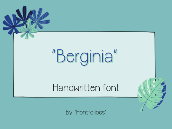Berginia Font for Creative Campaigns