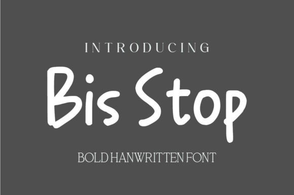 Bis Stop Font for Creative Brands