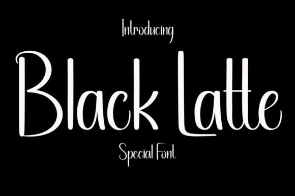 Black Latte Font for Business Branding
