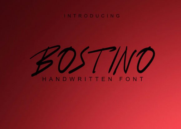 Bostino: A Handwritten Font for Business Branding