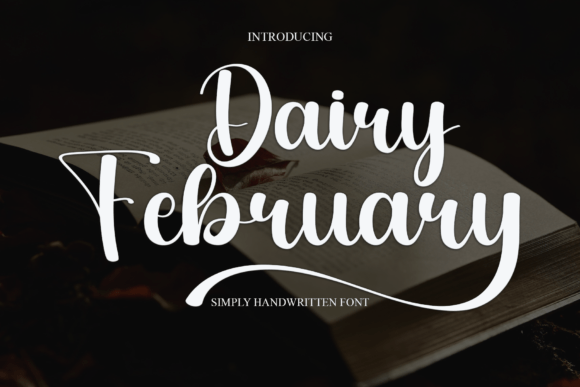 Diary February Font for Business