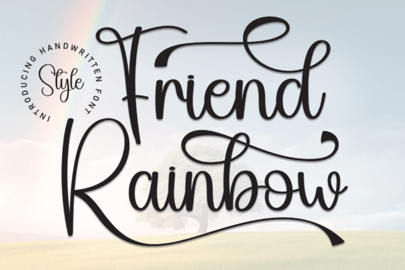 Friend Rainbow Font