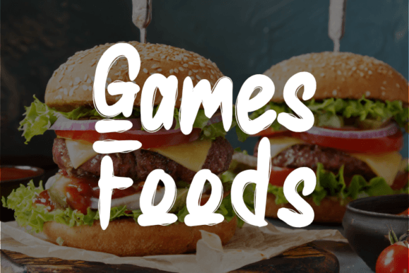Games Foods Font Review