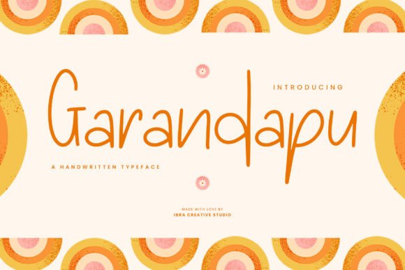 Garandapu: A Handwritten Font for Editorial Magic