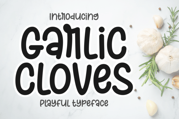 Garlic Cloves Font for Web Design