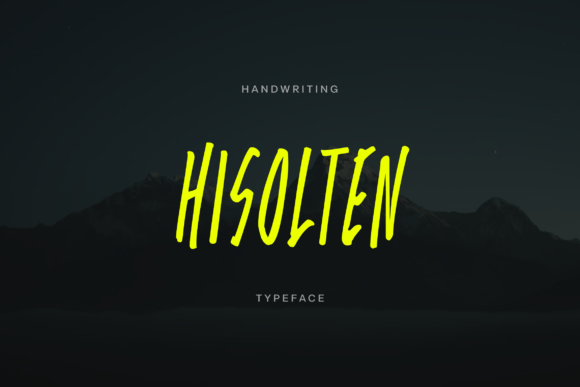 Hisolten: A Playful Script Font