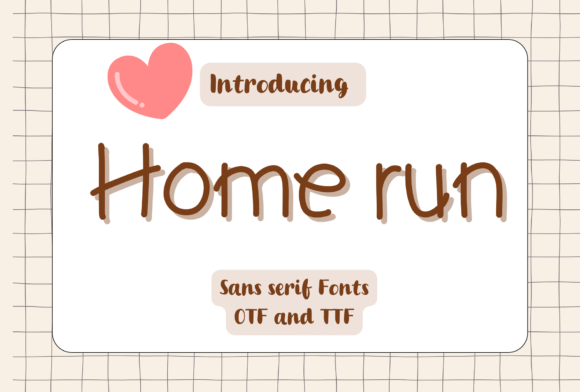 Home Run Font for Web Design