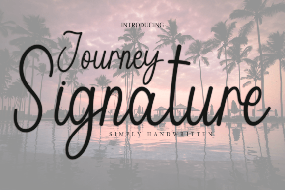 Journey Signature Font