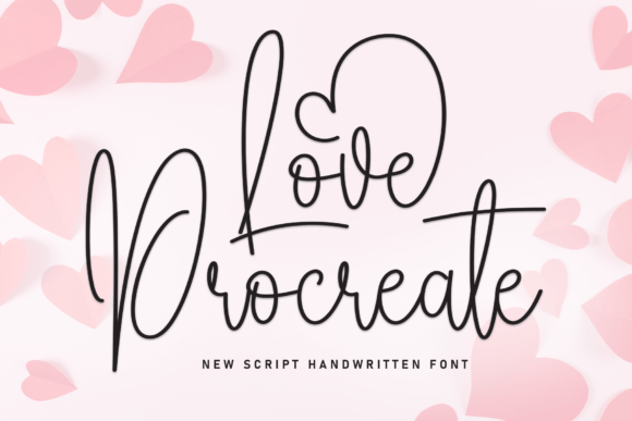 Love Procreate Font for Creative Publishing