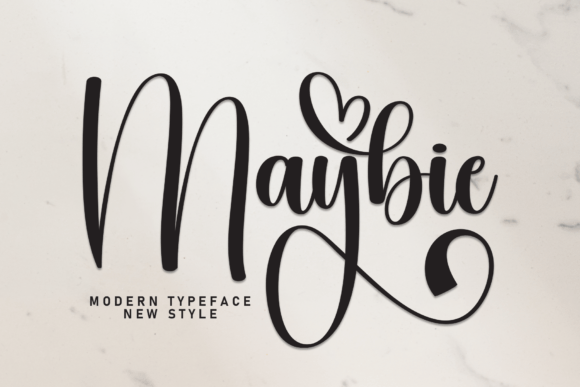 Maybie: A Flowing Handwritten Font