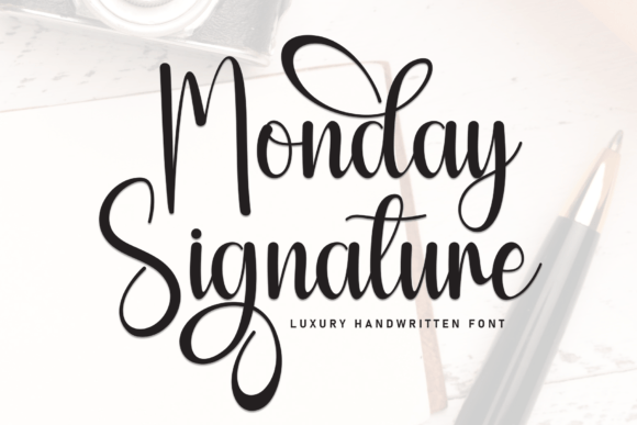 Monday Signature Font