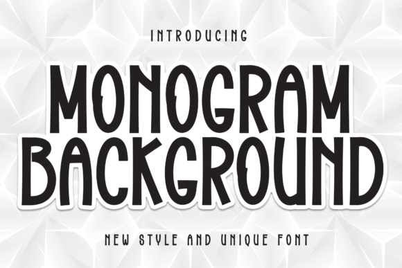Monogram Background Font