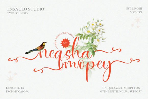 Neqsha Mopey Font for Creative Campaigns
