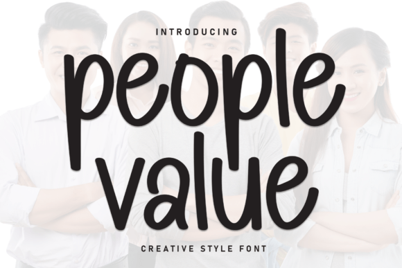 People Value Font for Creative Makers