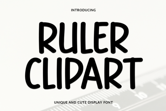 Ruler Clipart Font for Creative Projects