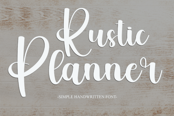 Rustic Planner Font