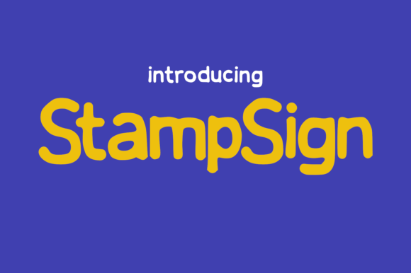 Stampsign: A Font with Character