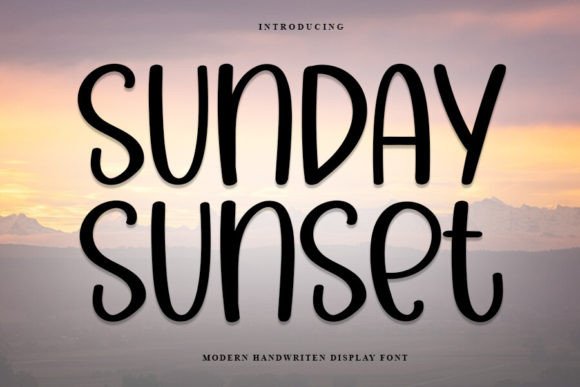 Sunday Sunset Font for Creative Projects