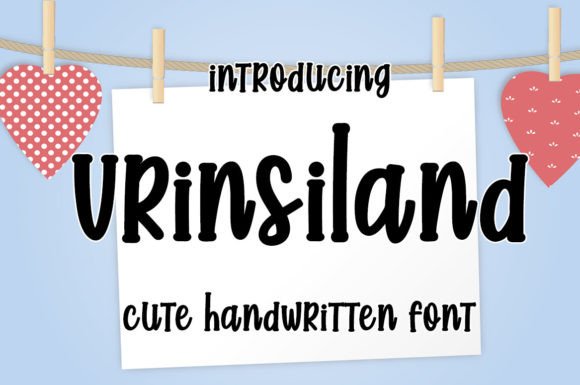Vrinsiland: A Sweet Handwritten Font