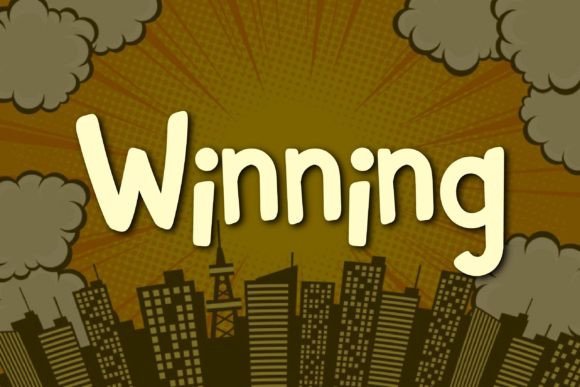 Winning Font: Fun and Quirky