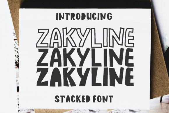 Zakyline Font for Creative Branding
